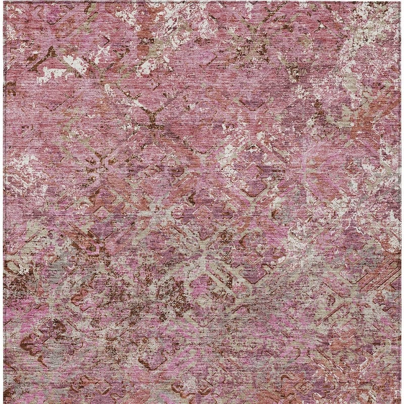 HomeRoots Geometric Transitional Rectangle Outdoor Rug