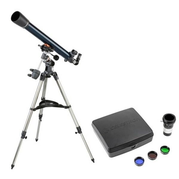 Celestron AstroMaster 70EQ Refractor-Intermediate Imaging Celestron  AstroMaster 70EQ Telescope - Overstock - 24258807