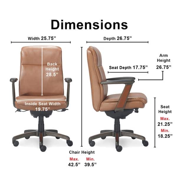 La Z Boy Modern Dawson Executive Office Chair N A On Sale Overstock 29140992 Black