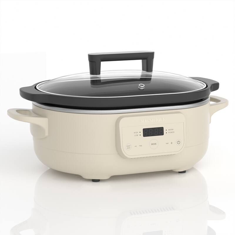 Magnifique 6 QT Versatile Programmable Slow Cooker for Dishwasher Safe