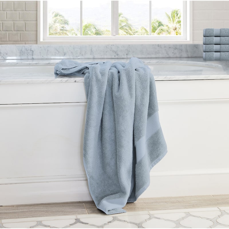 Delara Organic Cotton Luxuriously Plush Bath Sheet | GOTS & OEKO-TEX Certified | 650 GSM Long Staple