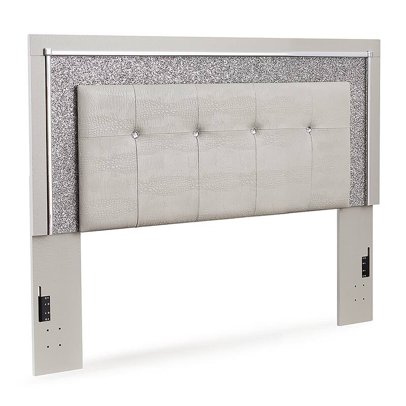 Signature Design by Ashley Zyniden Gray Upholstered Panel Bed