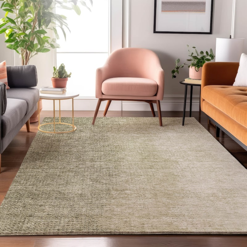 Premium Washable Super Soft Solid Ombre Juju Mayfield Rug - Brown - 3' x 5' - Rectangle