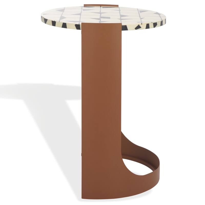 SAFAVIEH COUTURE Tomlinson Resin Top Accent Table - 16"W x 16"D x 22"H