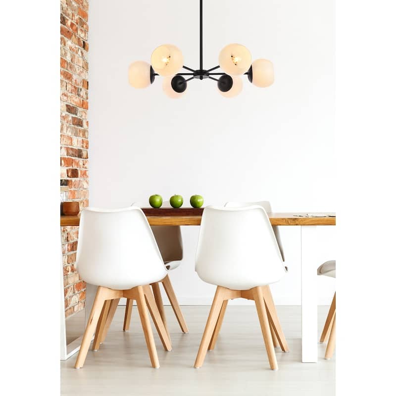 Brooke 30 inch Pendant with White Shade - N/A