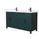 Option Green / White Quartz Top / Matte Black Hardware
