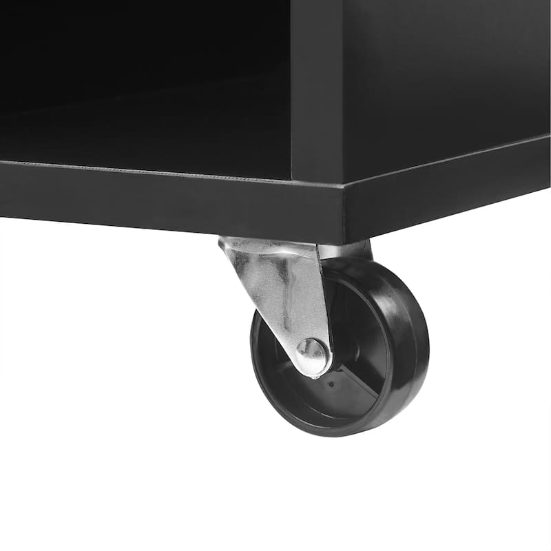Crosley Carlo Rolling Record Storage Console