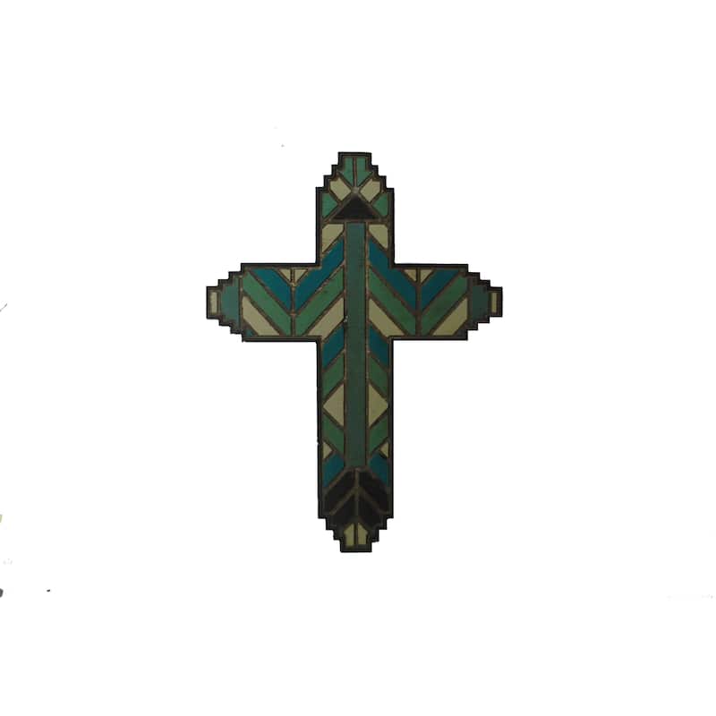 HiEnd Accents Wood Plank Motif Cross , 19x14