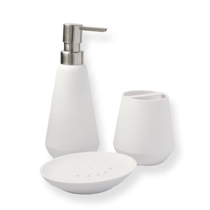 Sttelli 5 Piece Bathroom Accessory Set - White