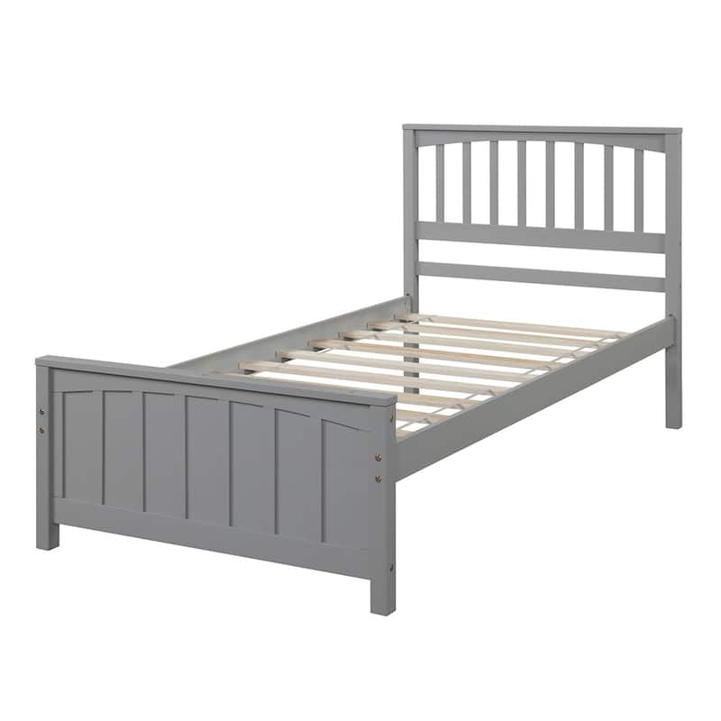 Wood Platform Bed Twin size Platform Bed