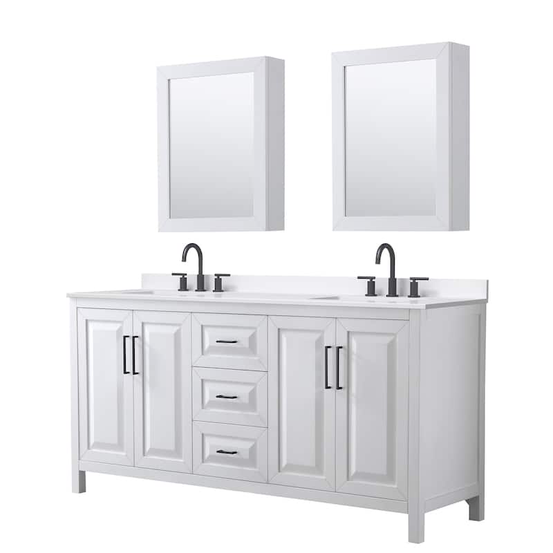 Wyndham Collection WCV252572D-QTZ-US3MED Daria 72" Free Standing