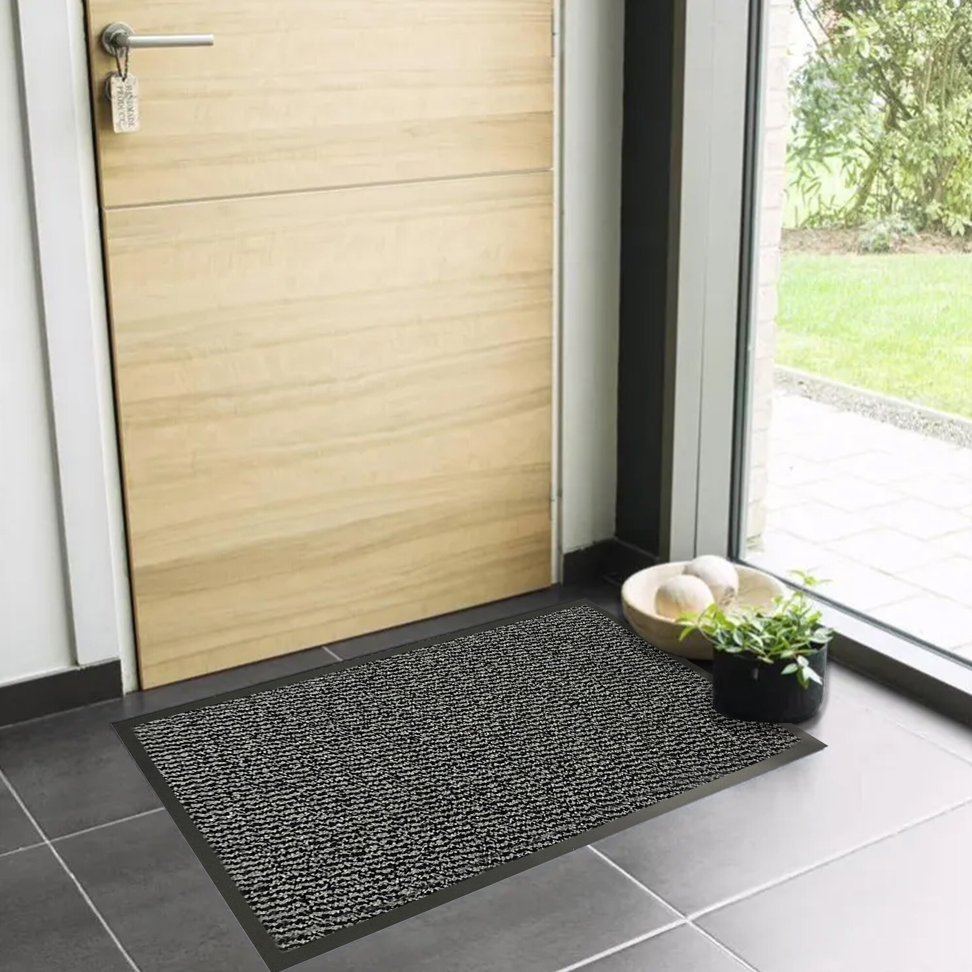 LiSA マット Lisa Heavy-Duty Non-Slip Rubber Door Mat for High Traffic Areas