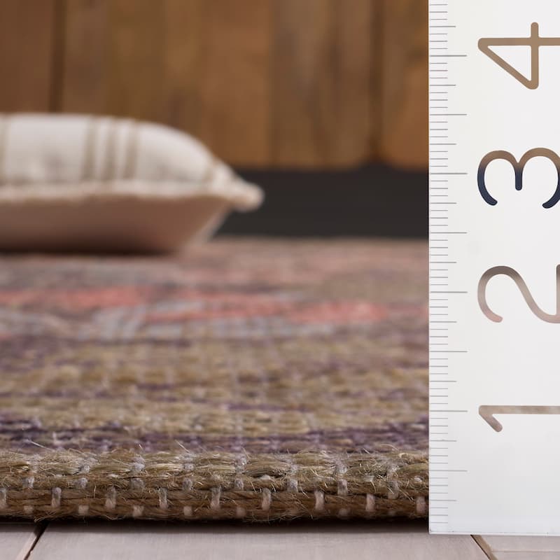 SAFAVIEH Handmade Saffron Sabria Jute & Chenille Rug