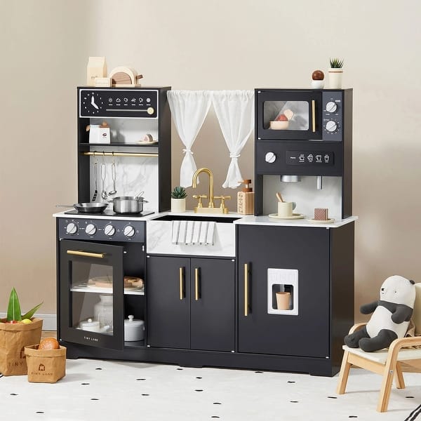 slide 2 of 6, Tiny Land® Iconic Kitchen - Black Toddler