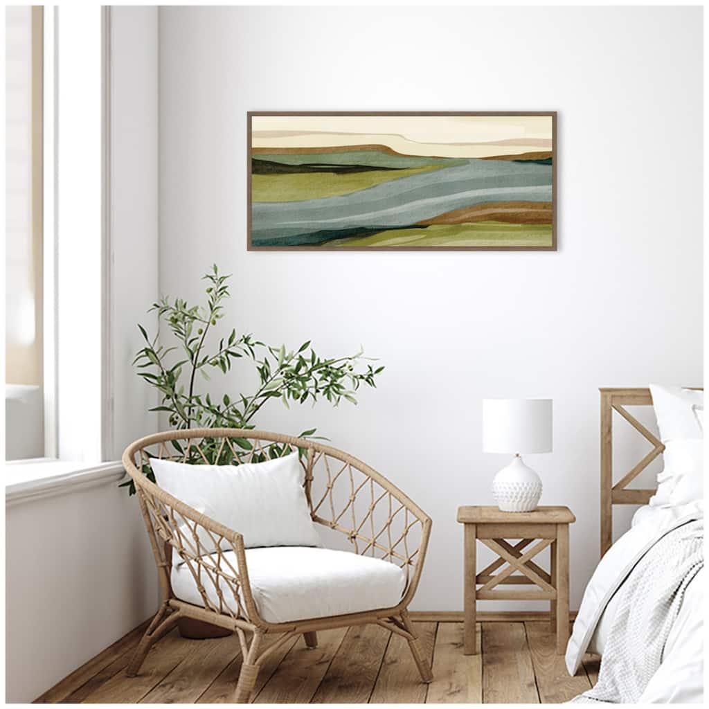 Kate and Laurel Natures Charm l Panel by Nikita Jariwala Framed Canvas Wall Art Print