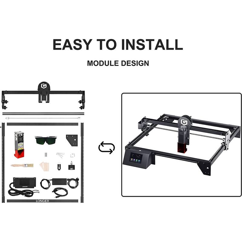 Ray5 0.06mm Laser Engraver Machine, 10W Laser Cutter, 10000mm/min