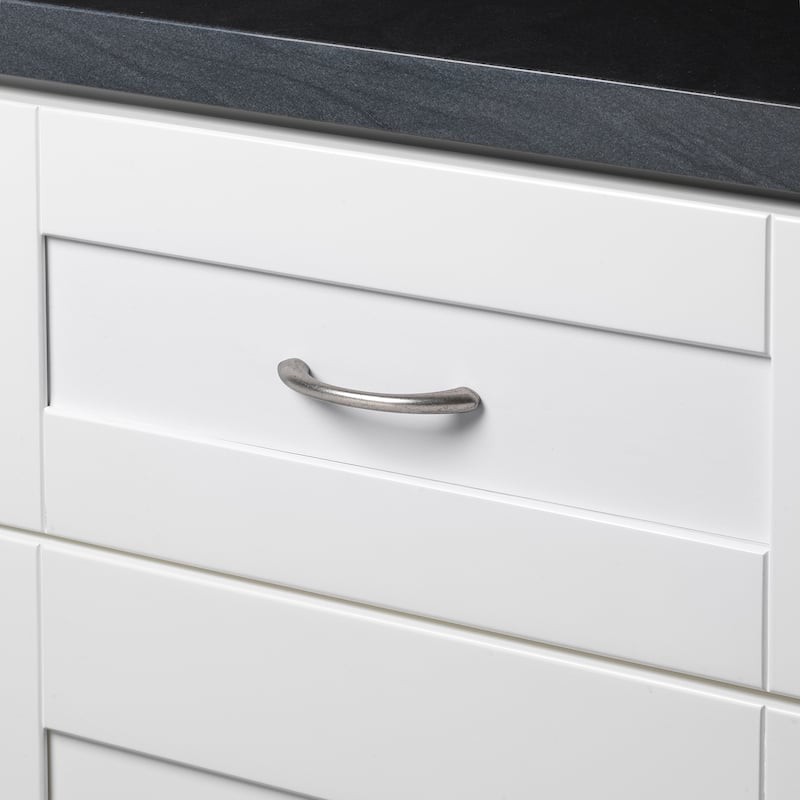 GlideRite 2.75-inch CC Weathered Nickel Modern Loop Pull Cabinet Hardware Handles (Pack of 25)