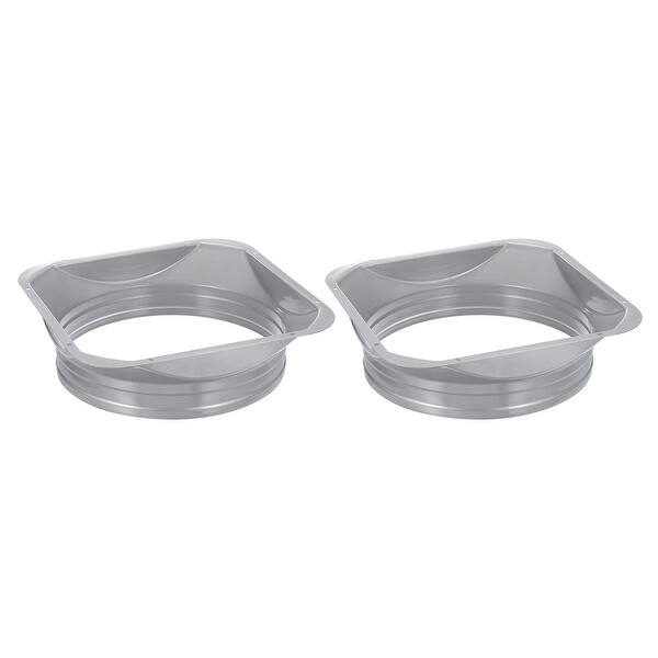 4-Inch Duct Connector Flange – Galvanized Steel Wall Mount For Ventilation, Heating, Cooling Systems