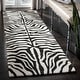 preview thumbnail 8 of 11, SAFAVIEH Handmade Soho Melie Zebra Pattern New Zealand Wool Area Rug