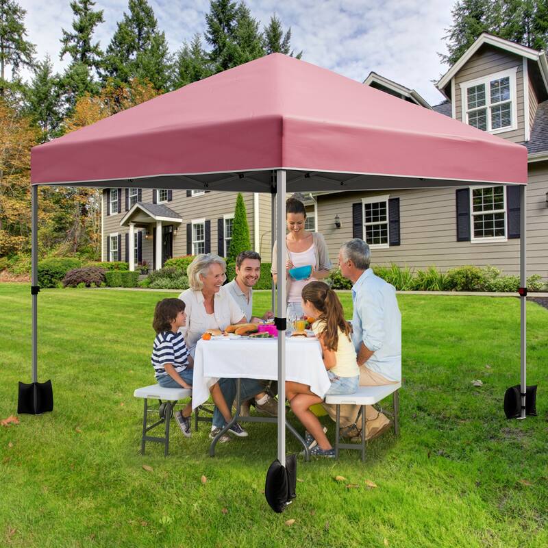 Pop Up Canopy Tent with Wheeled Bag, Waterproof Oxford UV Protection