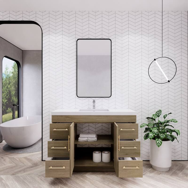 Eliza 48'' Freestanding Vanity with Single Sink