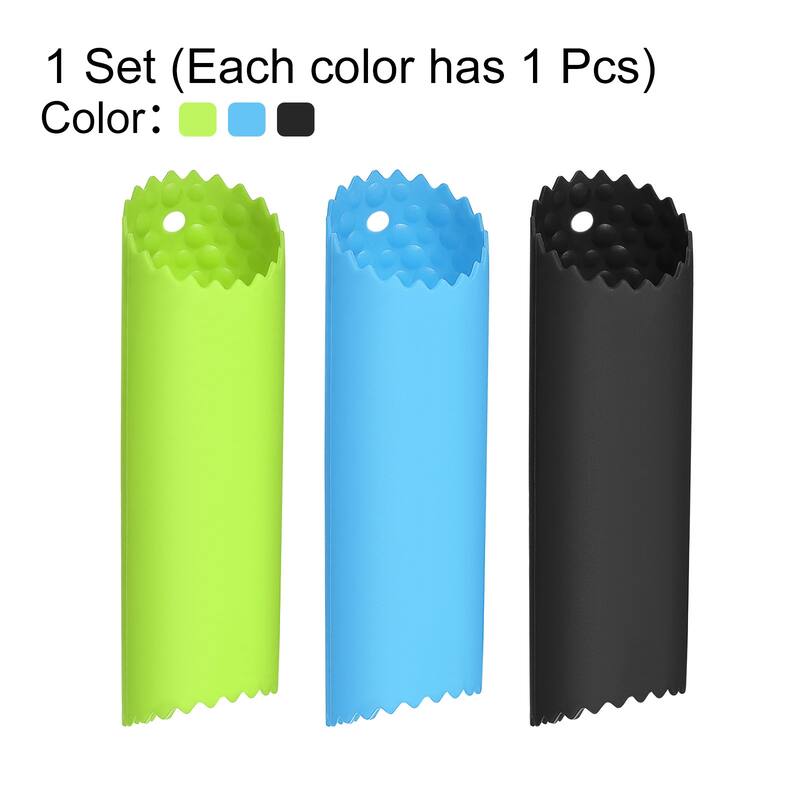 Silicone Garlic Peeler Tube Non Slip for Useful Kitchen Tool, Black/Blue/Green