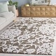 preview thumbnail 10 of 85, SAFAVIEH Handmade Blossom Nelia Modern Floral Wool Rug 4' x 6' - Brown/Ivory