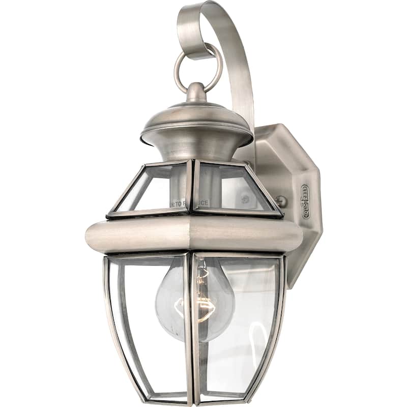 Dullah 1-light Outdoor Wall Lantern by Havenside Home - Pewter
