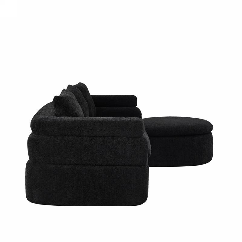 Christopher Knight Home - Compressed Modern L-Shape Upholstered Modular Sectional Sofa