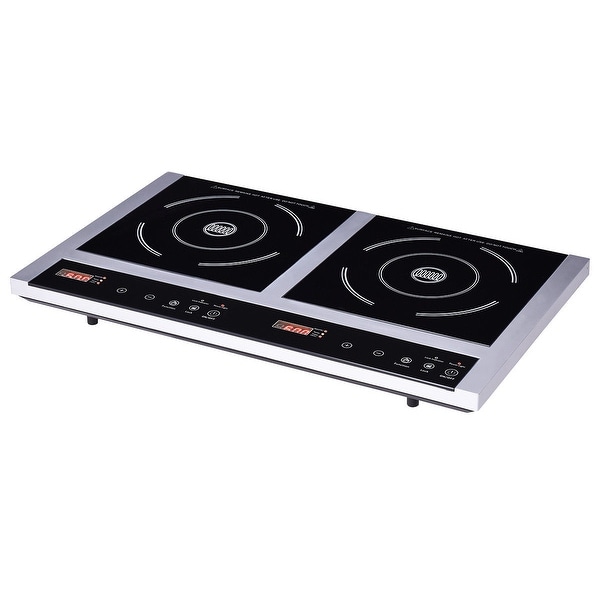 Shop Gymax New Double Burner Cooktop Electric Induction Cooker