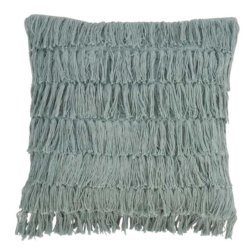 Woven Fringes Throw Pillow