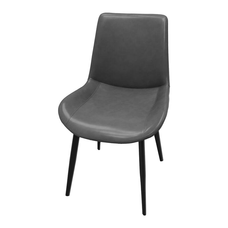 PU Leather Dining Chair with Metal Legs, Modern Upholstered Chair Set of 4 for Kitchen, Restaurant, Living, Meeting Room