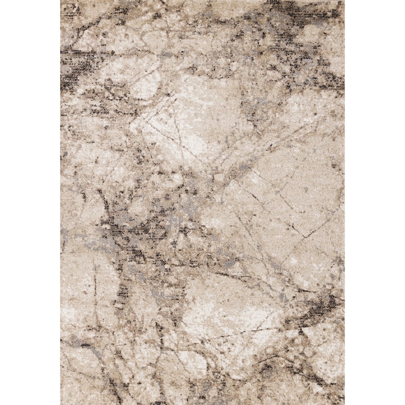Covington Collection - Beige Marble Rug
