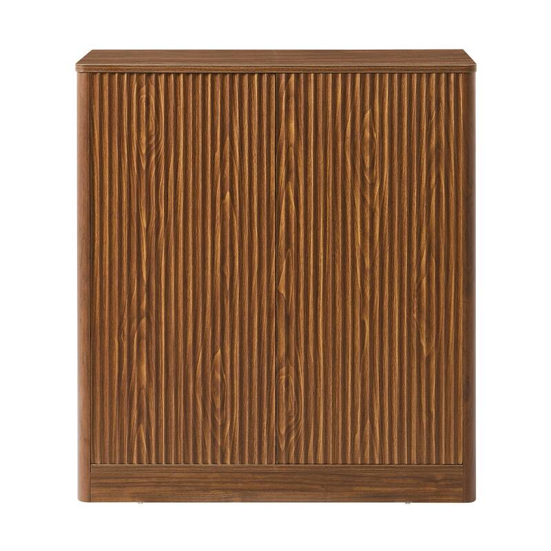 31.5-inch modern wavy sideboard,