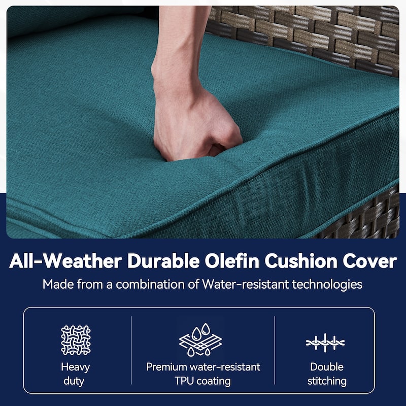 2 Pair Patio Soft Cushions for Outside
