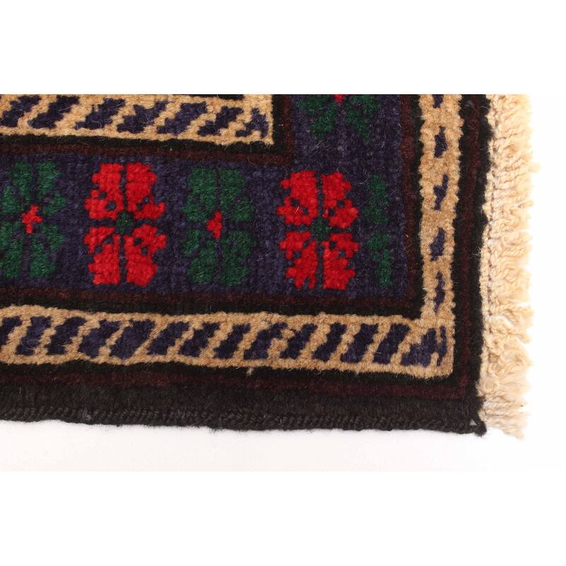 ECARPETGALLERY Hand-knotted Teimani Red Wool Rug - 2'11 x 4'3