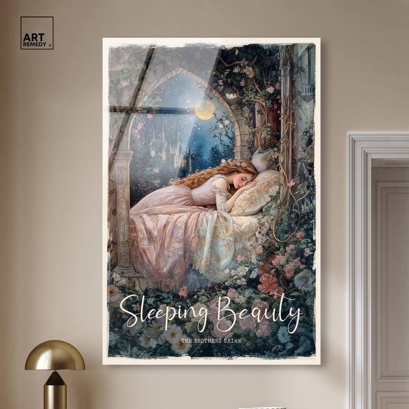 Classic Sleeping Beauty Acrylic by Art Remedy, Ready to Hang