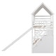 preview thumbnail 28 of 32, Twin House Bunk Bed with Trundle, Slide, and Storage Staircase, Grey