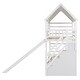 preview thumbnail 11 of 36, Twin over Twin House Bunk Bed with Trundle & Slide, Storage Staircase