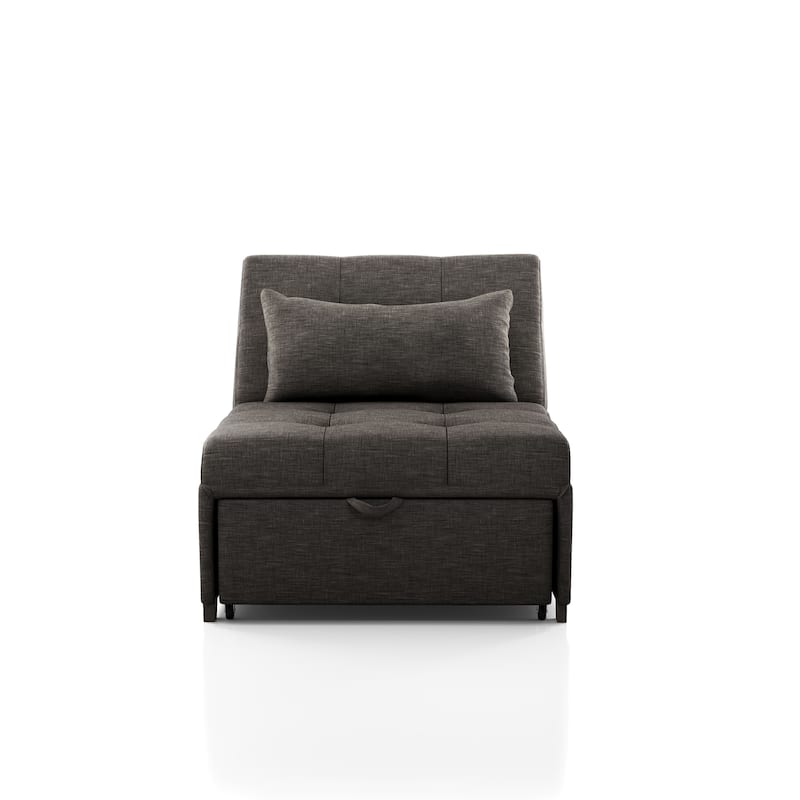 Jave Contemporary Fabric Convertible Tufted Futon Chair by Furniture of America