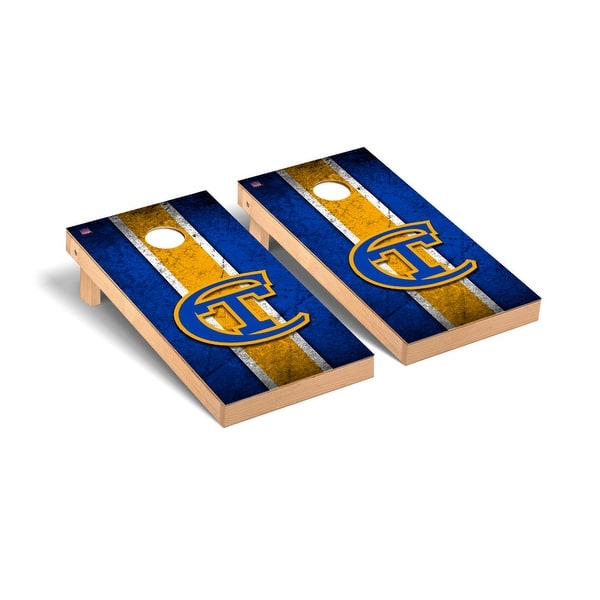 slide 2 of 5, New York City Technology Yellow Jackets Vintage Cornhole Board Set