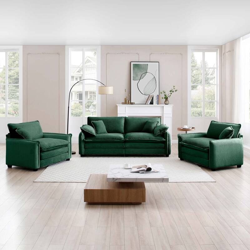 2+1+1 Seat Flexible Combinations Sofa with Cushions and Pillows