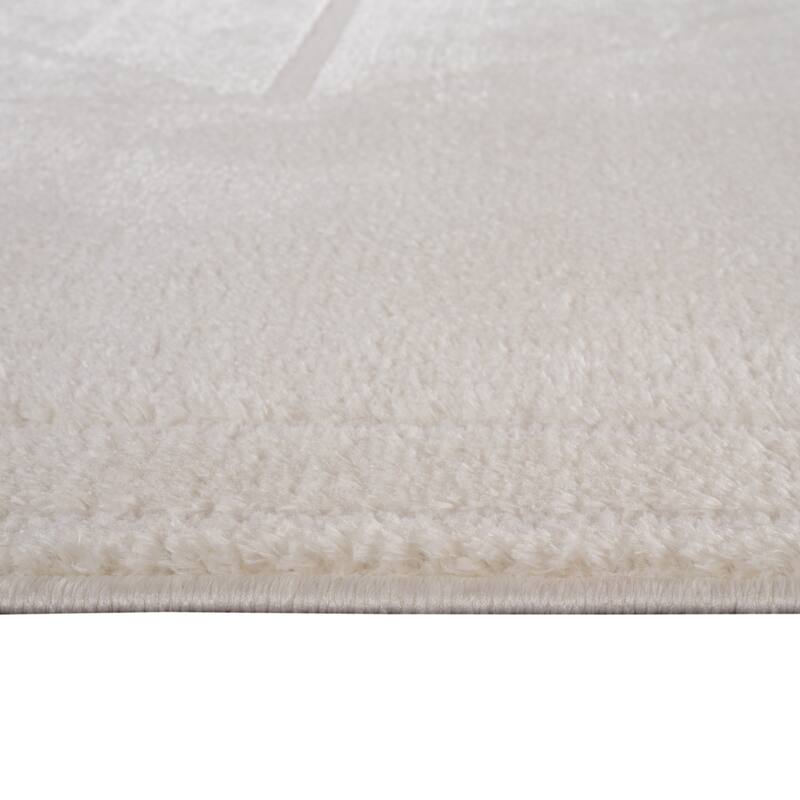 HomeRoots Geometric Rectangle Area Rug
