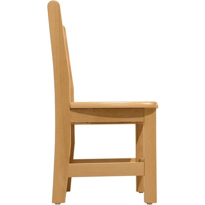RRI Goods Ladderback Kids Chair, Classroom Seating Toddler Fully Assembled Beechwood Chair Set of 2