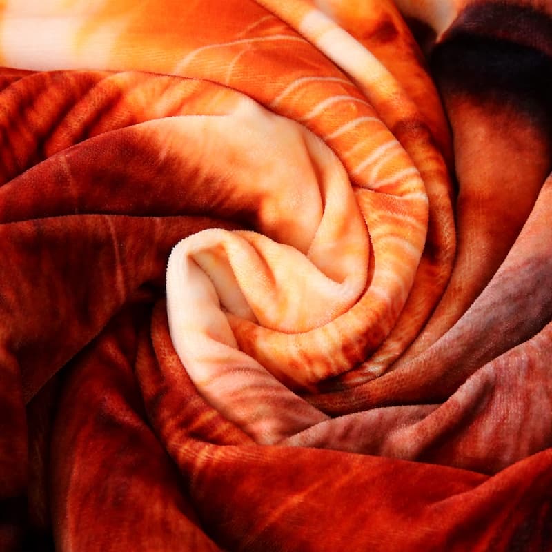 3 Ply Reversible Fleece Comforter for Winter 85"x93" 8lbs
