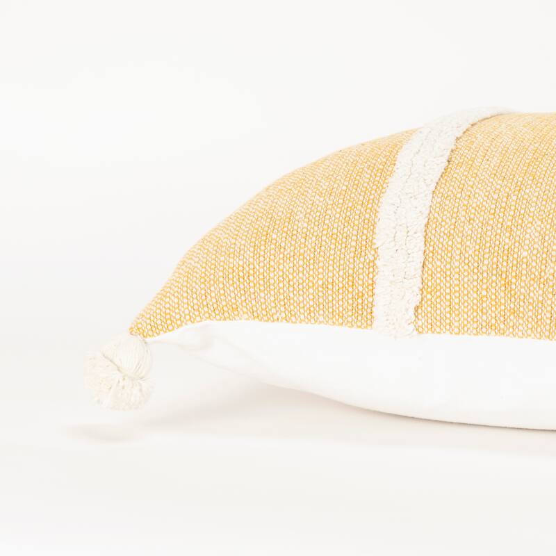 Rizzy Home Striped Throw Pillow with Tassels