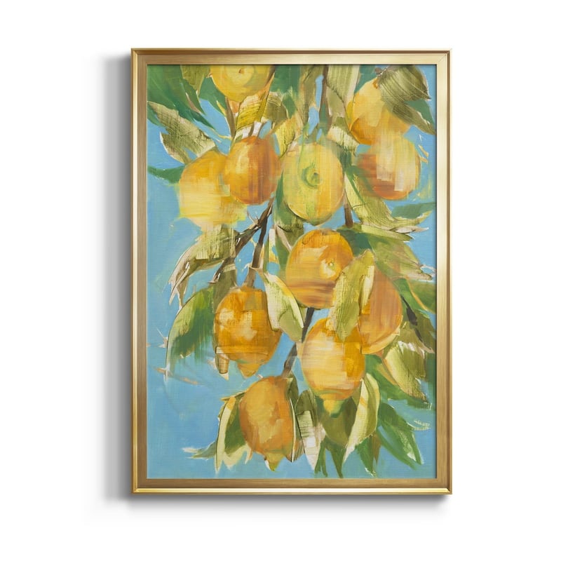 LOVELY LEMON Premium Framed Canvas - Ready to Hang - Gold - 30.5X42.5