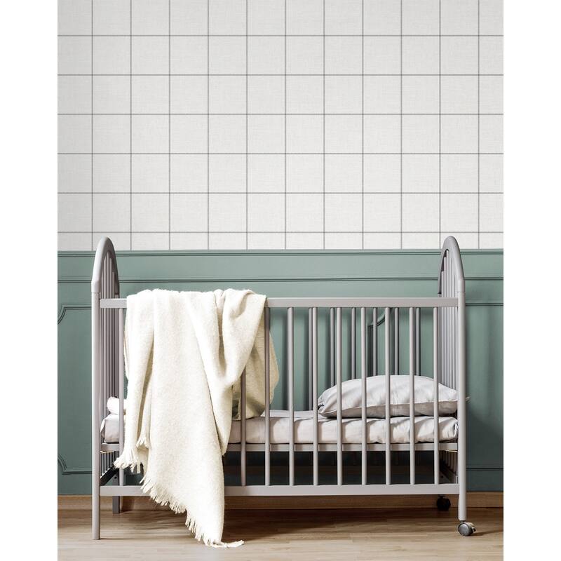 NextWall Classic Striped Check Peel and Stick Wallpaper