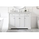 preview thumbnail 23 of 32, Petal 36 - 48 Inch Single Bathroom Vanity White - 48 Inches