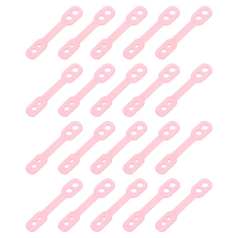 30Pcs Clothes Hanger Windproof Strip, Anti-Slip Off Fixed Buckle - 55mm/2.17"